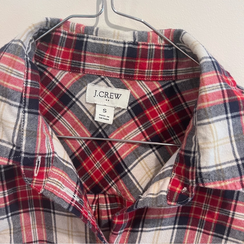 J.Crew plaid shirt‎ womens size S - Picture 3 of 7
